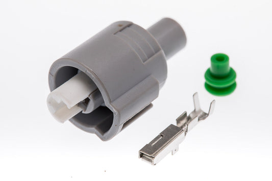 Connector  weiblich  1 polig mit Einzeladerabdichtung  & Crimpverbinder CSF10091