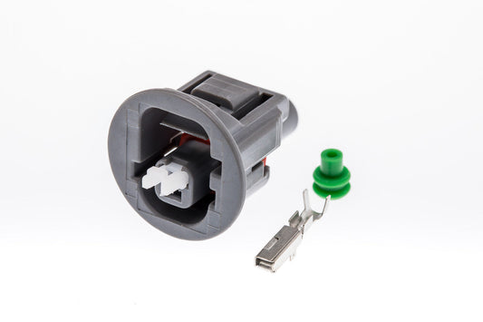 Connector  weiblich  1 polig mit Einzeladerabdichtung  & Crimpverbinder CSF10104