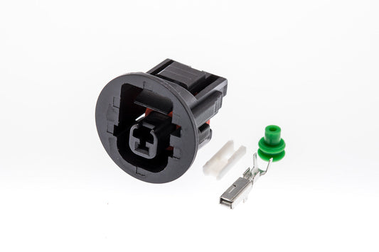 Connector  weiblich  1 polig mit Einzeladerabdichtung  & Crimpverbinder CSF10107