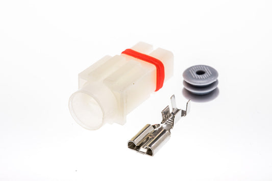 Connector  weiblich  1 polig mit Einzeladerabdichtung  & Crimpverbinder CSF10112