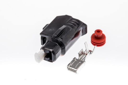Connector  weiblich  1 polig mit Einzeladerabdichtung  & Crimpverbinder CSF10114