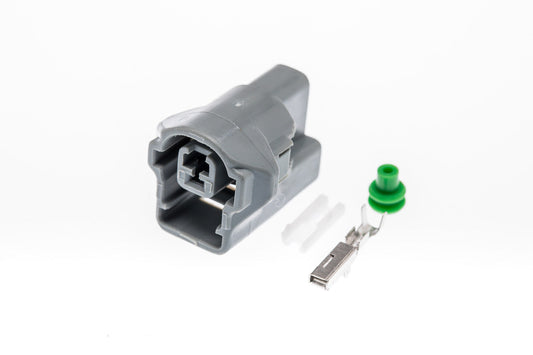 Connector  weiblich  1 polig mit Einzeladerabdichtung  & Crimpverbinder CSF10117
