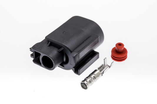 Connector  weiblich  1 polig mit Einzeladerabdichtung  & Crimpverbinder CSF10118
