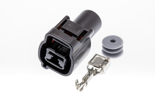 Connector  weiblich  1 polig mit Einzeladerabdichtung  & Crimpverbinder CSF10120