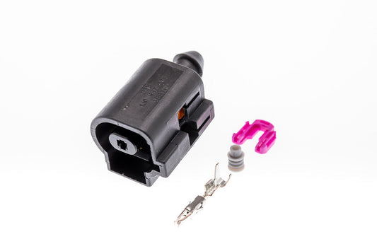 Connector  weiblich  1 polig mit Einzeladerabdichtung  & Crimpverbinder CSF10122