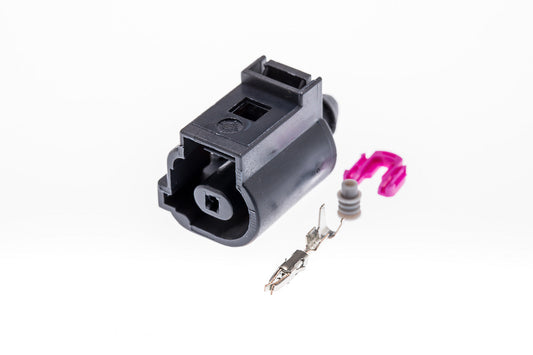 Connector  weiblich  1 polig mit Einzeladerabdichtung  & Crimpverbinder CSF10123