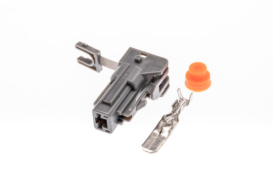 Connector  weiblich  1 polig mit Einzeladerabdichtung  & Crimpverbinder CSF10138