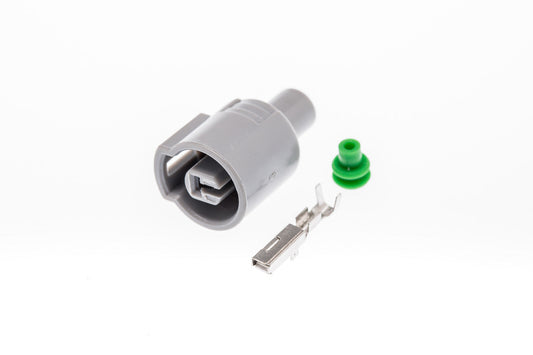 Connector  weiblich  1 polig mit Einzeladerabdichtung  & Crimpverbinder CSF10140