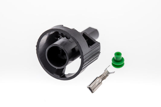 Connector  weiblich  1 polig mit Einzeladerabdichtung  & Crimpverbinder CSF10145