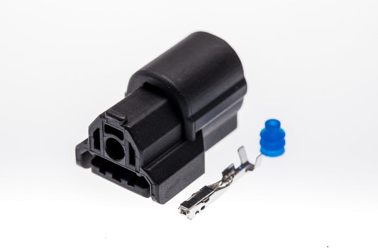 Connector  weiblich  1 polig mit Einzeladerabdichtung  & Crimpverbinder CSF10155