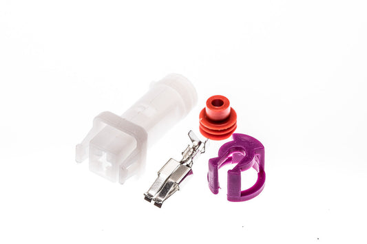Connector  weiblich  1 polig mit Einzeladerabdichtung  & Crimpverbinder CSF10165