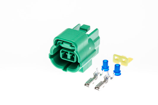 Connector  weiblich  2 polig mit Einzeladerabdichtungen & Crimpverbinder CSF10192