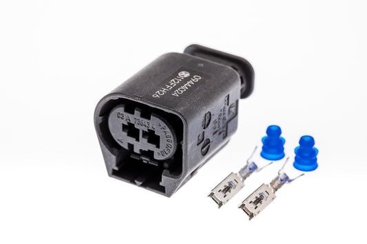 Connector  weiblich  2 polig mit Einzeladerabdichtungen & Crimpverbinder CSF10193