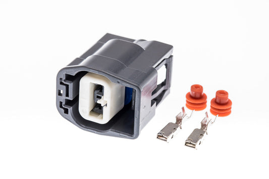 Connector  weiblich  2 polig mit Einzeladerabdichtungen & Crimpverbinder CSF10206