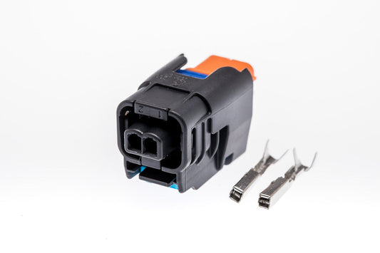Connector  weiblich  2 polig mit Crimpverbinder CSF10218