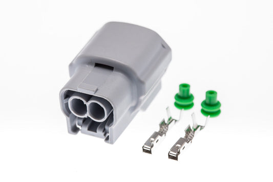 Connector  weiblich  2 polig mit Einzeladerabdichtungen & Crimpverbinder CSF10219