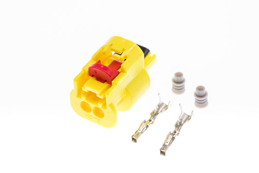 Connector  weiblich  2 polig mit Einzeladerabdichtungen & Crimpverbinder CSF10233