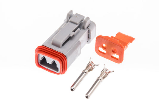 Connector  weiblich  2 polig mit Crimpverbinder CSF10237