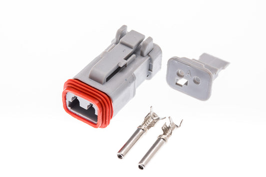 Connector  weiblich  2 polig mit Crimpverbinder CSF10238