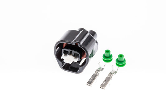 Connector  weiblich  2 polig mit Einzeladerabdichtungen & Crimpverbinder CSF10239