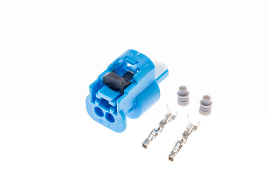 Connector  weiblich  2 polig mit Einzeladerabdichtungen & Crimpverbinder CSF10241
