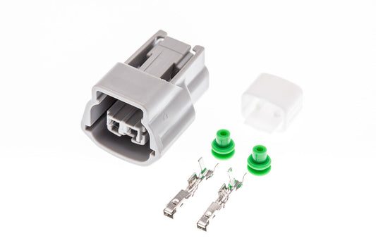 Connector  weiblich  2 polig mit Einzeladerabdichtungen & Crimpverbinder CSF10243