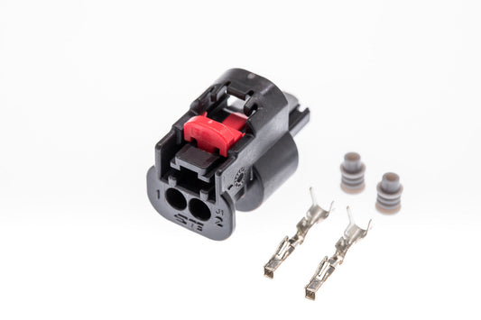 Connector  weiblich  2 polig mit Einzeladerabdichtungen & Crimpverbinder CSF10244