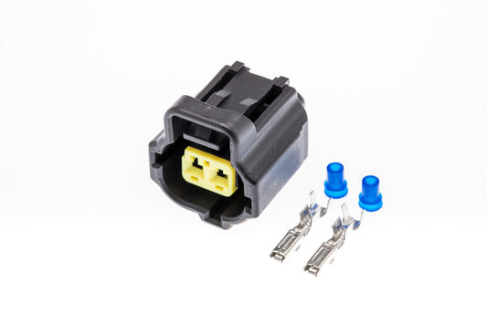 Connector  weiblich  2 polig mit Einzeladerabdichtungen & Crimpverbinder CSF10249