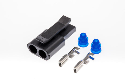 Connector  weiblich  2 polig mit Einzeladerabdichtungen & Crimpverbinder CSF10267