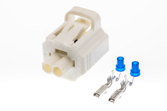 Connector  weiblich  2 polig mit Einzeladerabdichtungen & Crimpverbinder CSF10273