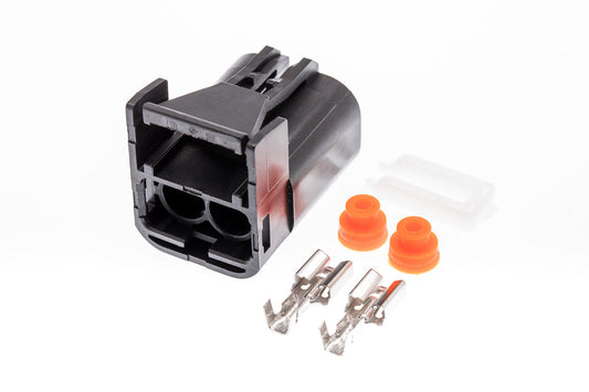 Connector  weiblich  2 polig mit Einzeladerabdichtungen & Crimpverbinder CSF10289