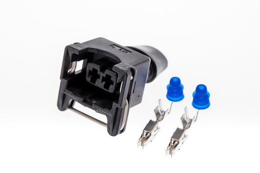 Connector  weiblich  2 polig mit Einzeladerabdichtungen & Crimpverbinder CSF10296