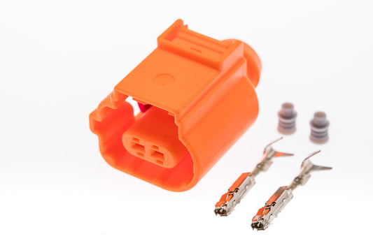 Connector  weiblich  2 polig mit Einzeladerabdichtungen & Crimpverbinder CSF10298