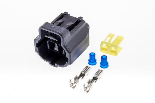 Connector  weiblich  2 polig mit Einzeladerabdichtungen & Crimpverbinder CSF10304