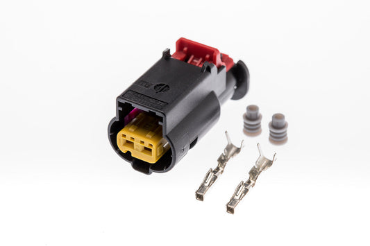 Connector  weiblich  2 polig mit Einzeladerabdichtungen & Crimpverbinder CSF10316