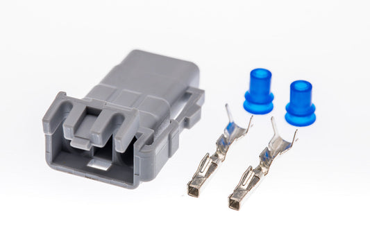 Connector  weiblich  2 polig mit Einzeladerabdichtungen & Crimpverbinder CSF10334