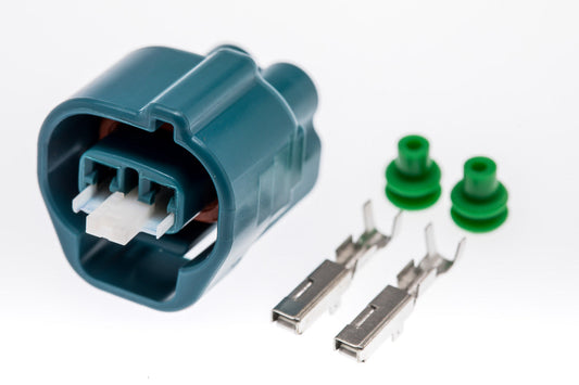Connector  weiblich  2 polig mit Einzeladerabdichtungen & Crimpverbinder CSF10335