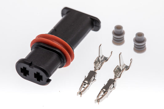 Connector  weiblich  2 polig mit Crimpverbinder CSF10346