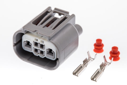 Connector  weiblich  2 polig mit Einzeladerabdichtungen & Crimpverbinder CSF10357