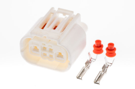 Connector  weiblich  2 polig mit Einzeladerabdichtungen & Crimpverbinder CSF10358