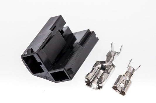 Connector  weiblich  2 polig mit Crimpverbinder CSF10359