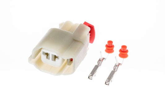 Connector  weiblich  2 polig mit Einzeladerabdichtungen & Crimpverbinder CSF10368