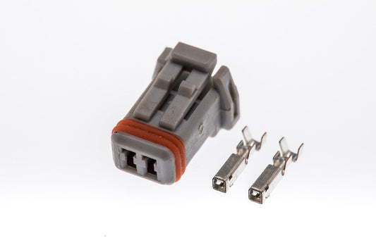 Connector  weiblich  2 polig mit Crimpverbinder CSF10370