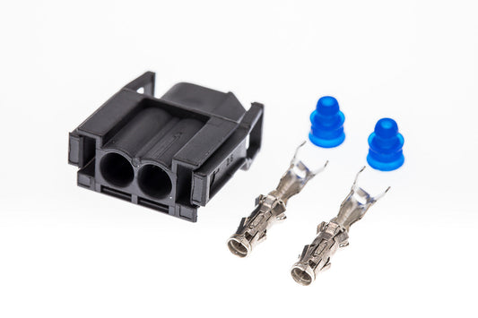 Connector  weiblich  2 polig mit Einzeladerabdichtungen & Crimpverbinder CSF10372