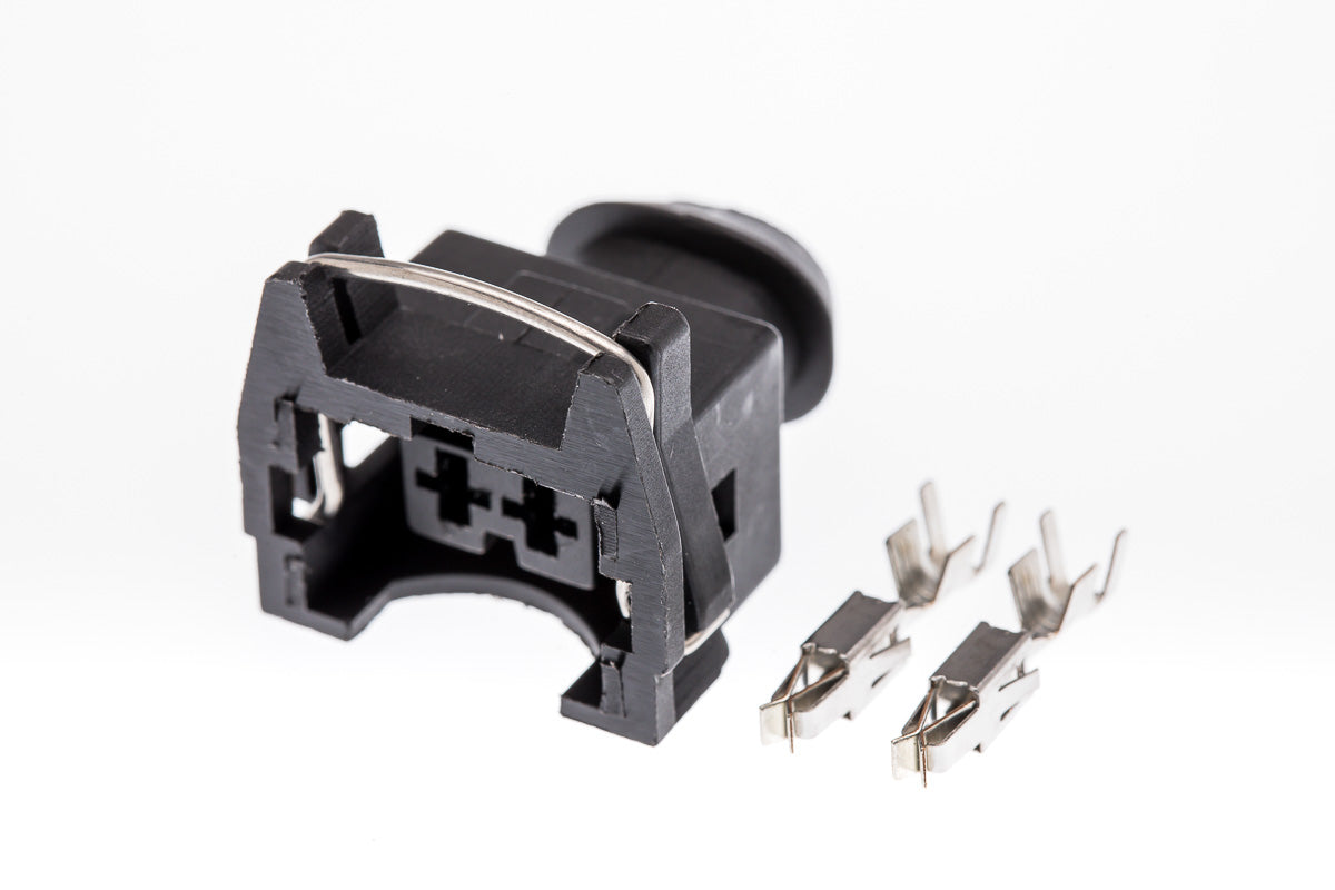 Connector  weiblich  2 polig mit Crimpverbinder CSF10377