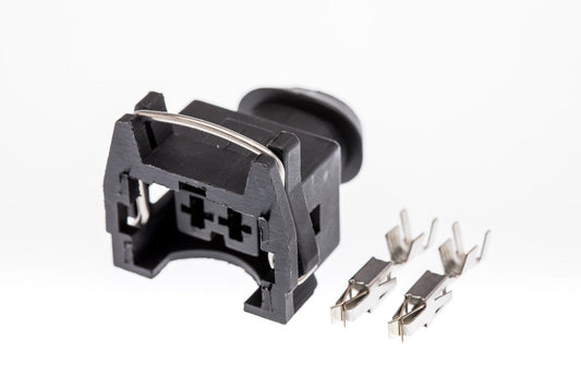 Connector  weiblich  2 polig mit Crimpverbinder CSF10377