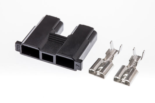 Connector  weiblich  2 polig mit Crimpverbinder CSF10380