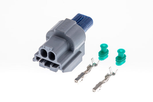 Connector  weiblich  2 polig mit Einzeladerabdichtungen & Crimpverbinder CSF10384