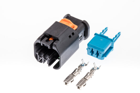 Connector  weiblich  2 polig mit Crimpverbinder CSF10388