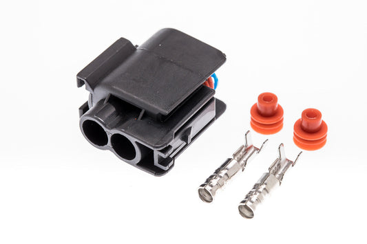 Connector  weiblich  2 polig mit Einzeladerabdichtungen & Crimpverbinder CSF10404